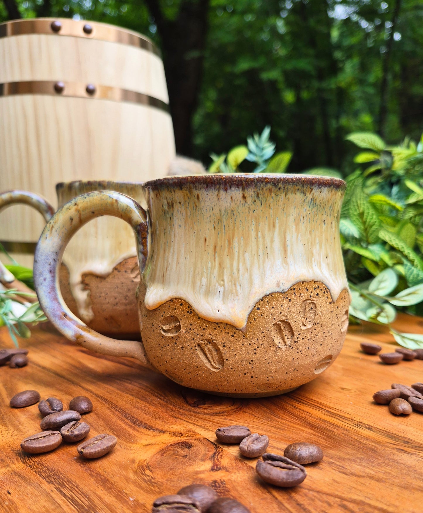 SM Coffee Bean Mug- Brown rim