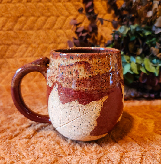 SM Leaf stamp mug