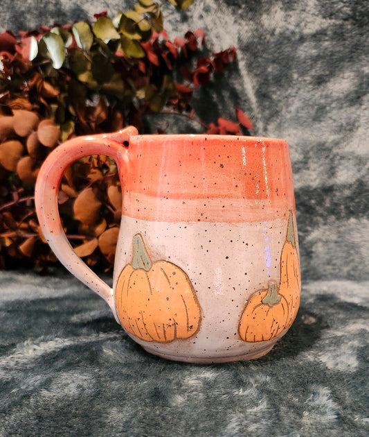 MED Painted Pumpkin Mug