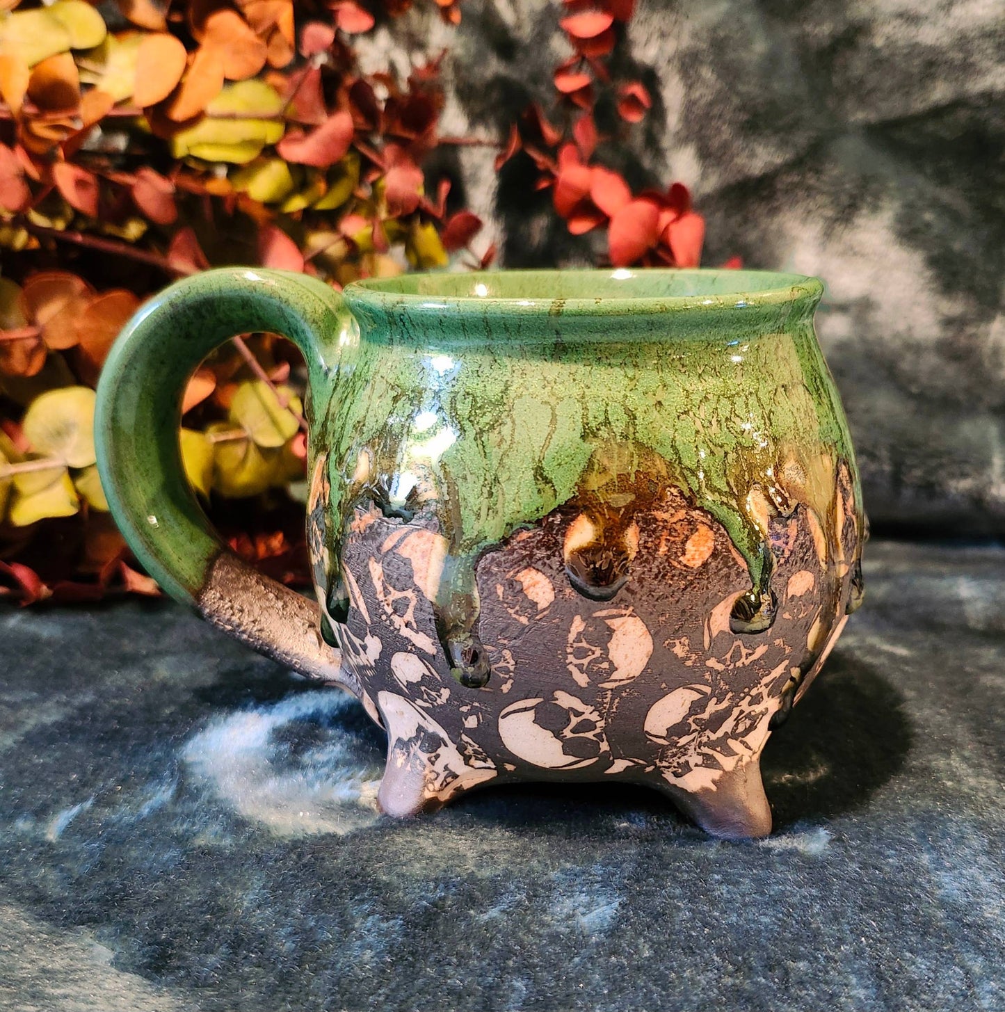 MED Poison Skull Cauldron (Green)