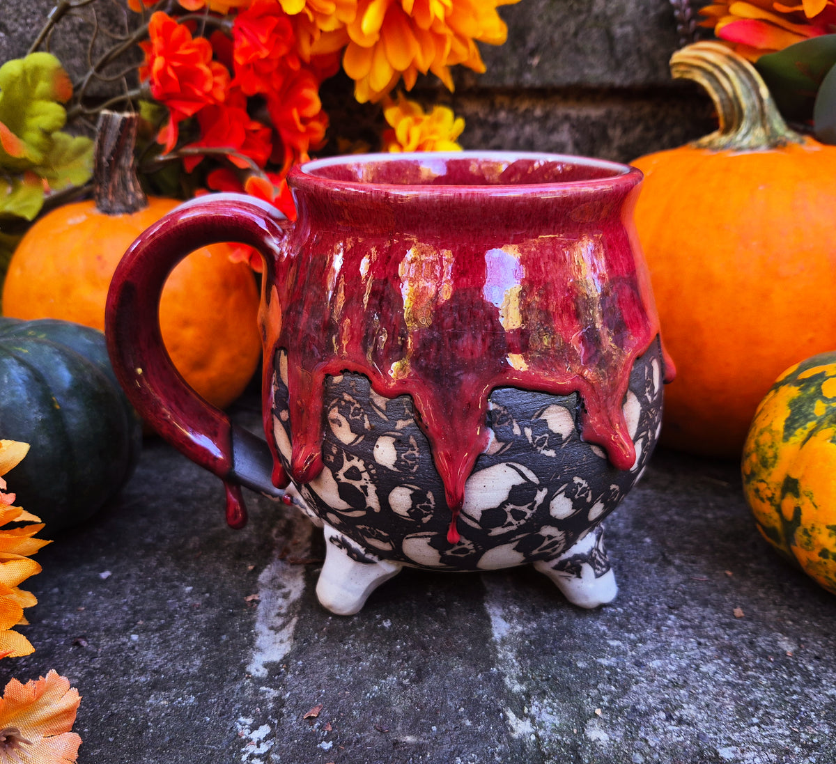 LG Poison Skull Cauldron Drip (Red)