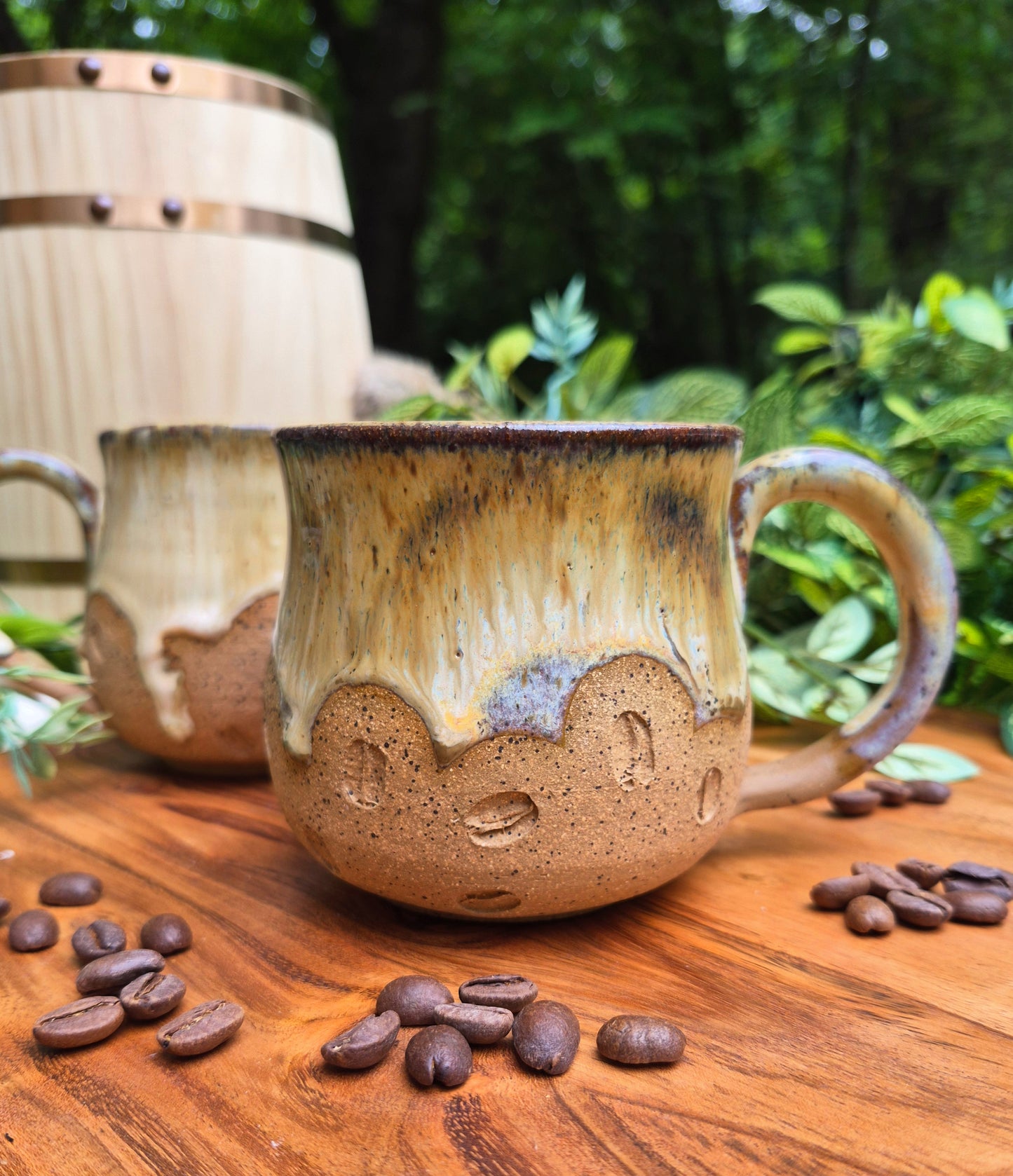 SM Coffee Bean Mug- Brown rim