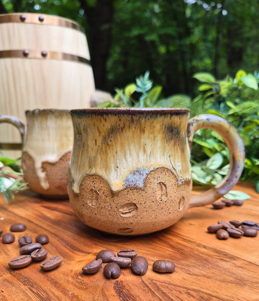 SM Coffee Bean Mug- Brown rim