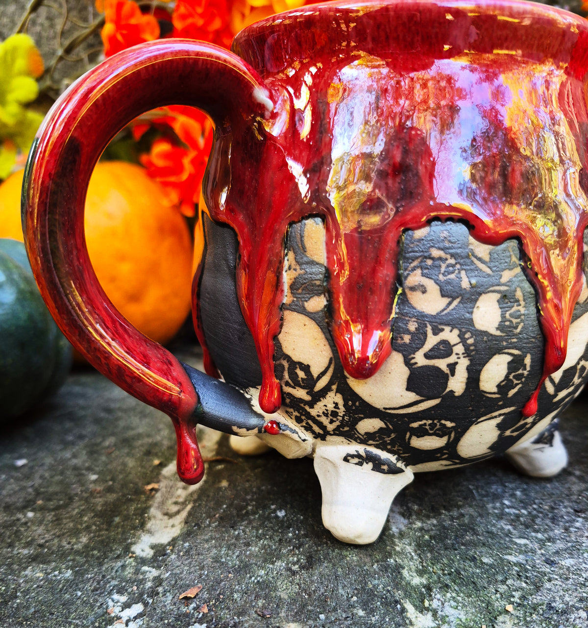 LG Poison Skull Cauldron Drip (Red)