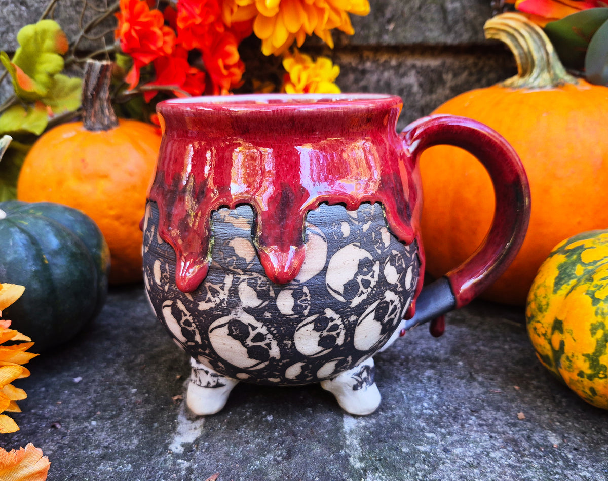 LG Poison Skull Cauldron Drip (Red)
